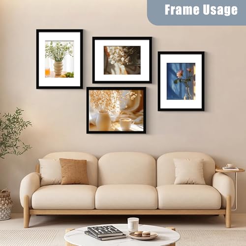 BESCRCL 16x20 Picture Frames Black Set of 6, Poster Frames Display Photo 11x14 or 16x20 without Mat, Wall Hanging Frame with Plexiglass - Image 3