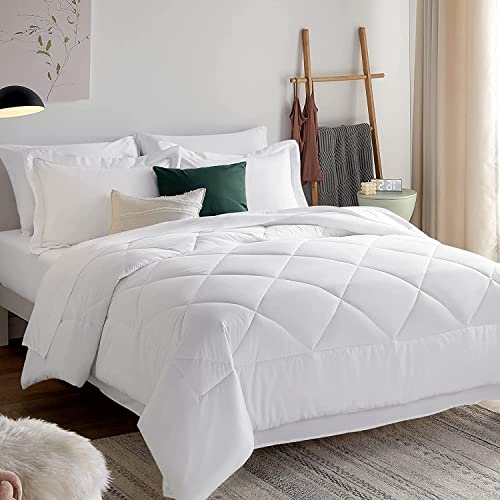 EDMUND - Duvet 500 GSM Winter Blanket Microfiber Duvet Comforter for King Size Bed Comforter (92" x 106") Inches - 500 GSM Comforter | White - Image 1