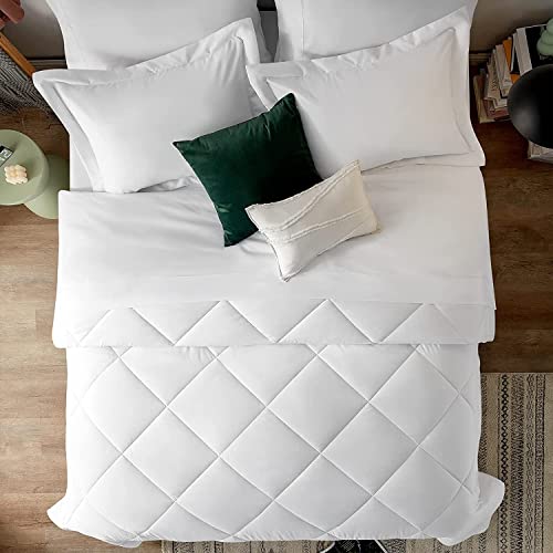 EDMUND - Duvet 500 GSM Winter Blanket Microfiber Duvet Comforter for King Size Bed Comforter (92" x 106") Inches - 500 GSM Comforter | White - Image 3