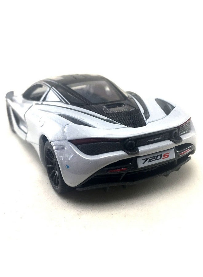 KiNSMART McLaren 720s White 5 Inch 1:36 Scale Die Cast Metal Model Toy Super Sports Car - Image 2