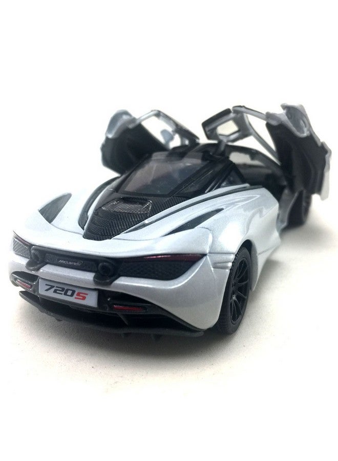 KiNSMART McLaren 720s White 5 Inch 1:36 Scale Die Cast Metal Model Toy Super Sports Car - Image 4