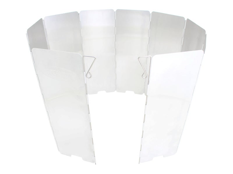 GasOne Gas One Aluminum 10 Plates Windscreen: For Use with Gas One Stove and Other Backpacking Stoves, Camping Stoves, Butane Stoves, Alcohol Stoves with Carrying Case - Image 1