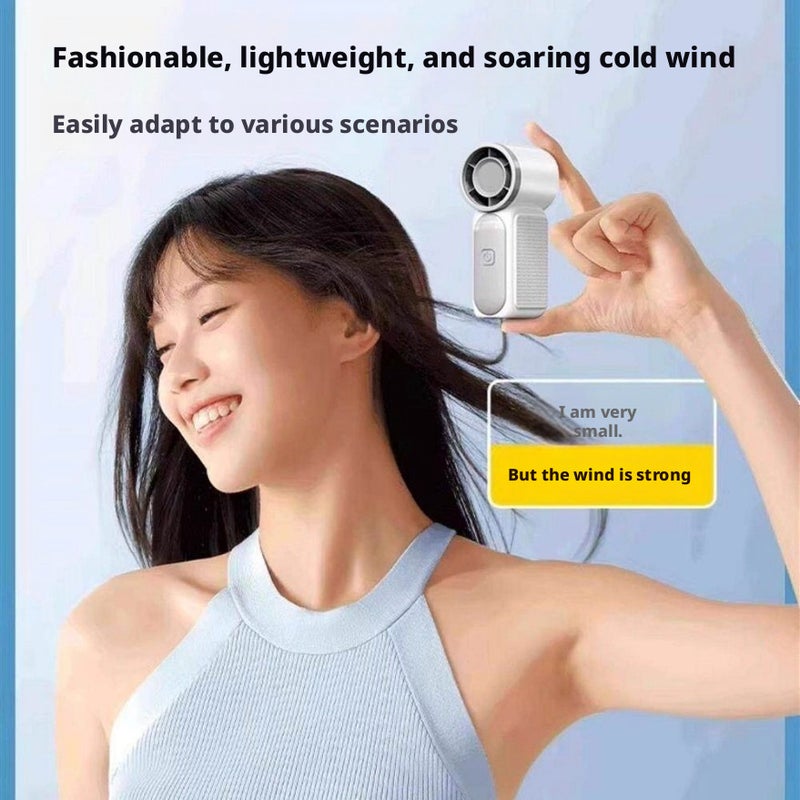 X688 Mini Handheld Fan USB Rechargeable Portable Pocket Fan - Image 2