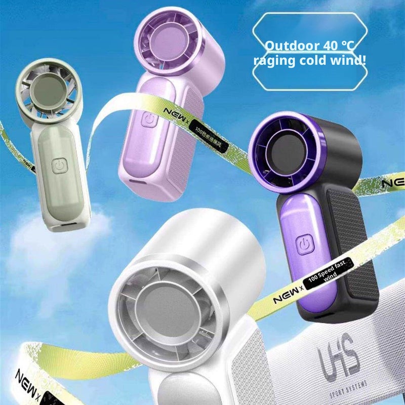 X688 Mini Handheld Fan USB Rechargeable Portable Pocket Fan - Image 1