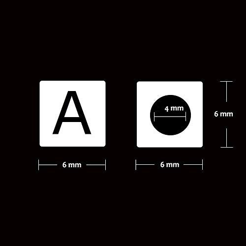 Looconi Amaney 250pcs Vowel Letter Beads A E I O U 6×6mm White Cube Acrylic Letter Beads for Jewelry Making Bracelets Necklaces Each 50 Pieces - Image 2