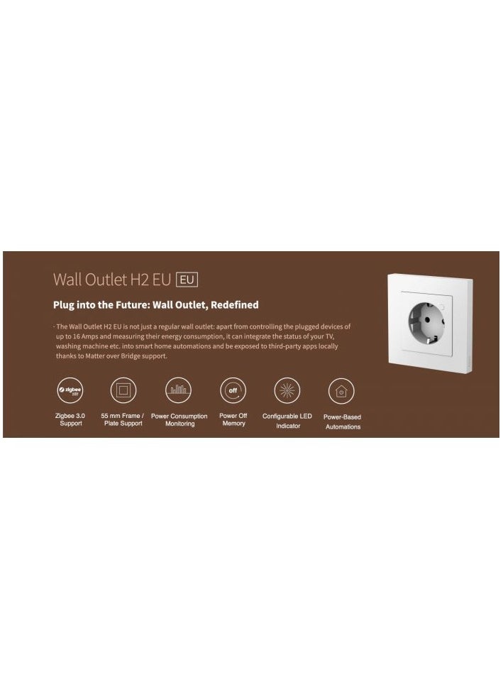AQARA WALL OUTLET H2 EU  - ZIGBEE FLUSH-MOUNTED SOCKET