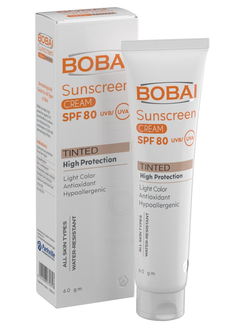 بوباي واقي شمسي ملون بمعامل حماية 80 كريم 60 جم - Image 1