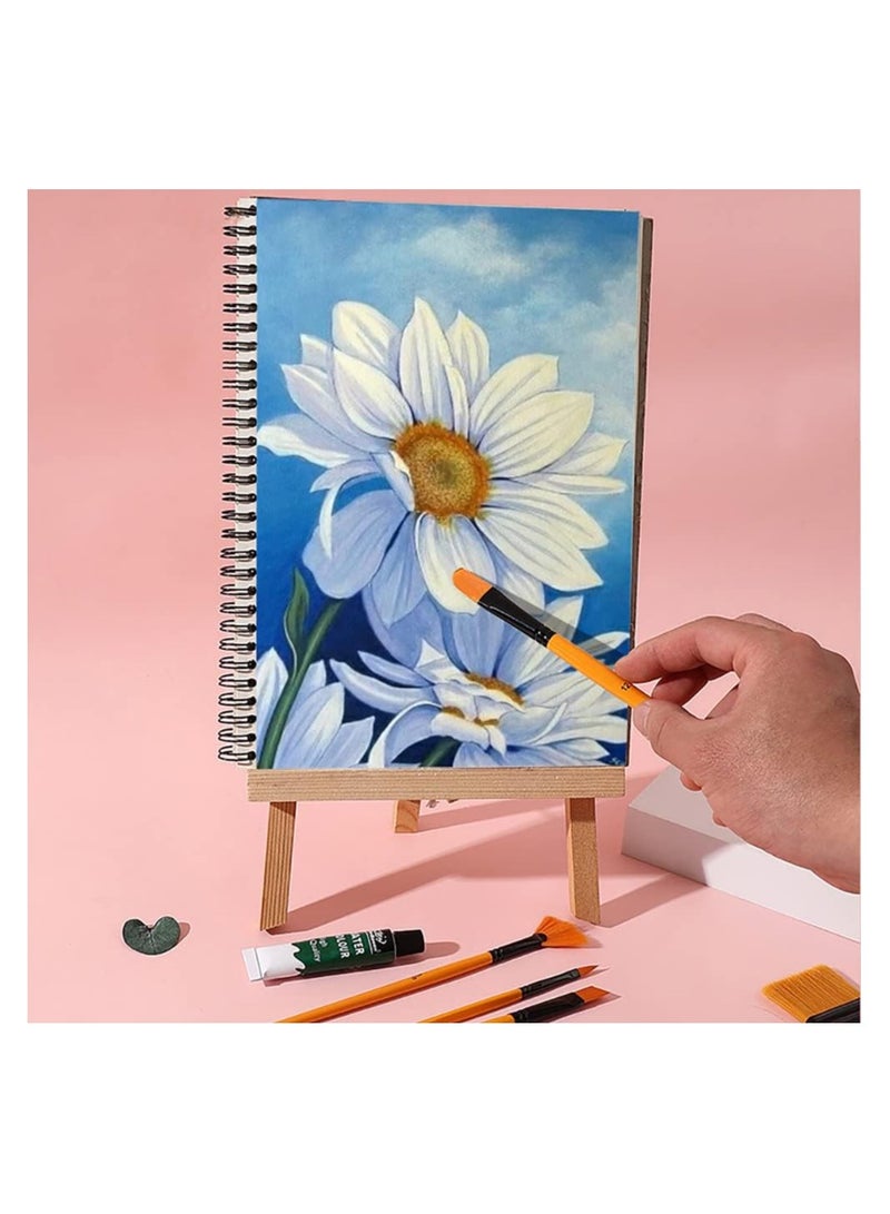 SYOSI Paint Brushes Set, 6PCS Paint Brushes for Watercolor Painting, Oil Paint, Acrylic Painting, Miniature Painting, Artist Paintbrushes with Wooden Handles, for Kids Adults Drawing Arts Crafts Supplies - Image 4