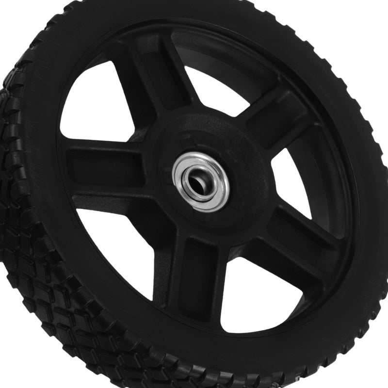 8 Inch Rubber Plastic Lawn Mower Support Wheels Replacement For Push Mowers Garden Tools Sturdy Deck Auxiliary Wheels - Image 4