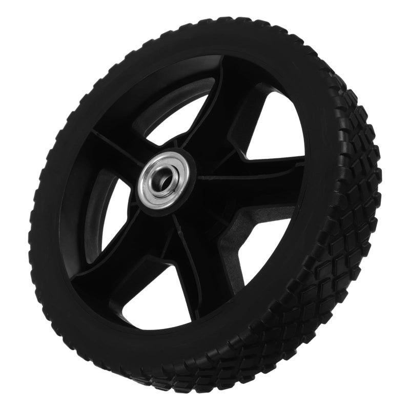 8 Inch Rubber Plastic Lawn Mower Support Wheels Replacement For Push Mowers Garden Tools Sturdy Deck Auxiliary Wheels - Image 2