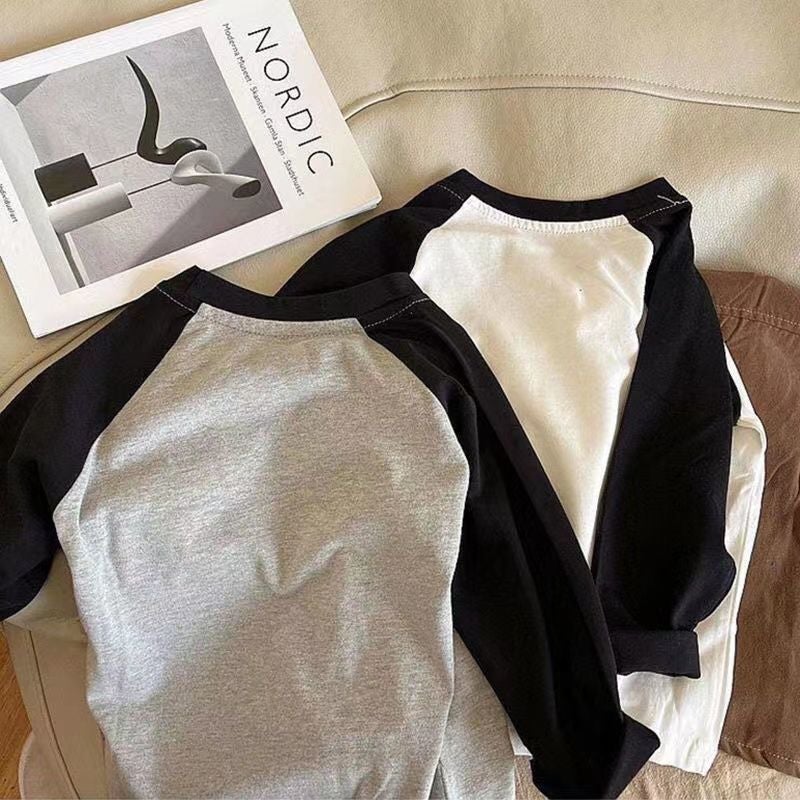 2026 New Pure Cotton Long-Sleeved T-Shirt For Boys And Girls, Korean Style For Young Children, Cartoon Casual T-Shirt, Base Layer Shirt - Image 5