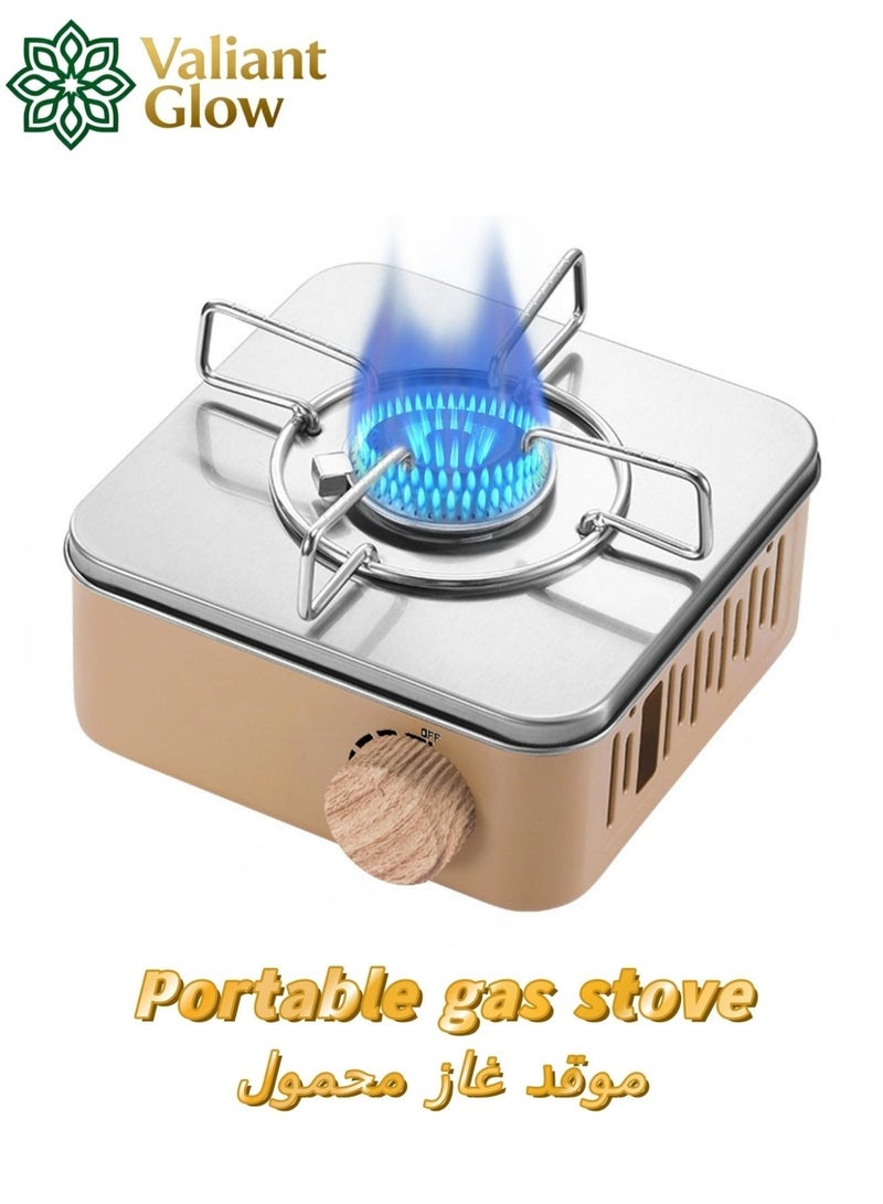 Valiant Glow Ultra-light, portable, and versatile gas stove | emergency gas stove、camp stove、camping accessories、camping stove、portable gas stove、portable stove | Stable and windproof | Powerful flame and 3-second ignition | No power required | 75% smaller than conventional stoves | Suitable for camping, fishing, and indoor cooking - Image 1