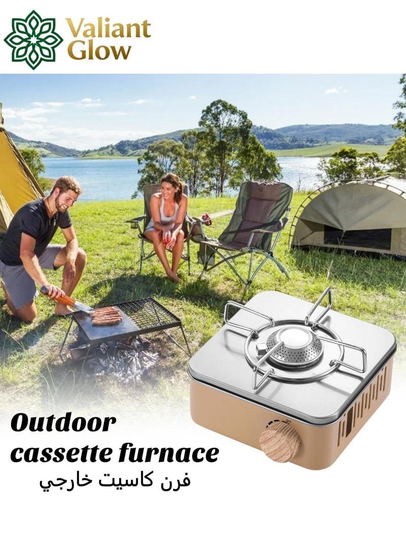 Valiant Glow Ultra-light, portable, and versatile gas stove | emergency gas stove、camp stove、camping accessories、camping stove、portable gas stove、portable stove | Stable and windproof | Powerful flame and 3-second ignition | No power required | 75% smaller than conventional stoves | Suitable for camping, fishing, and indoor cooking - Image 3