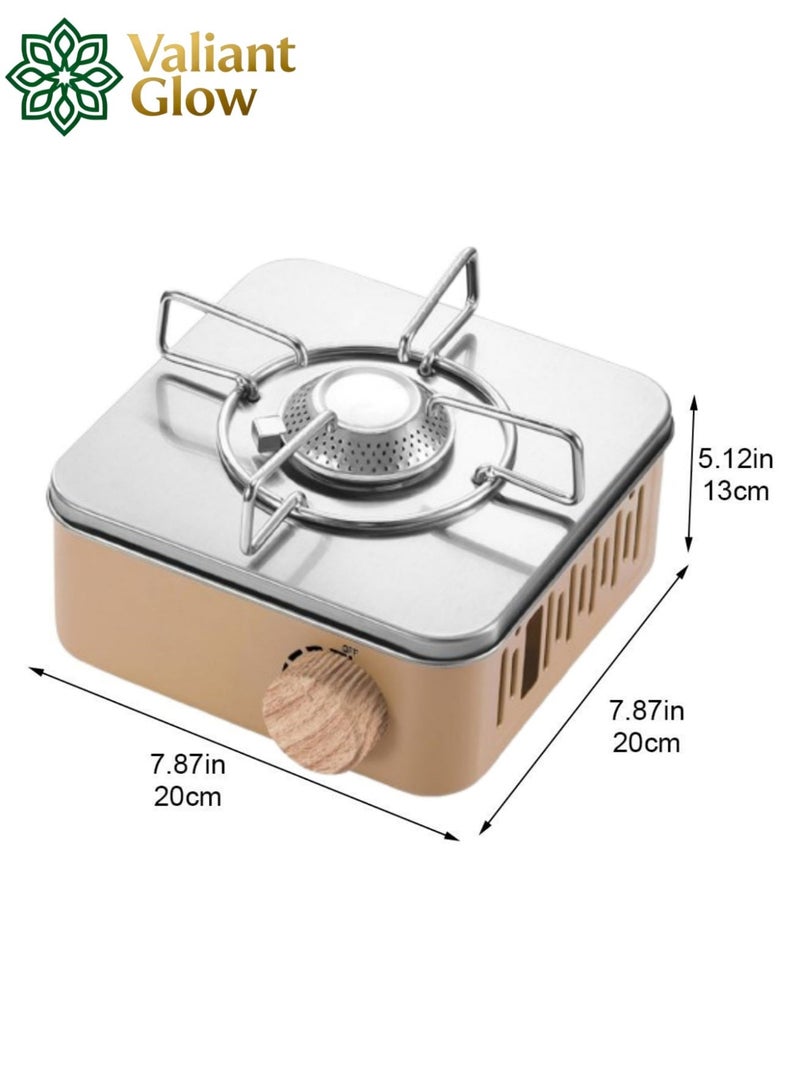 Valiant Glow Ultra-light, portable, and versatile gas stove | emergency gas stove、camp stove、camping accessories、camping stove、portable gas stove、portable stove | Stable and windproof | Powerful flame and 3-second ignition | No power required | 75% smaller than conventional stoves | Suitable for camping, fishing, and indoor cooking - Image 2