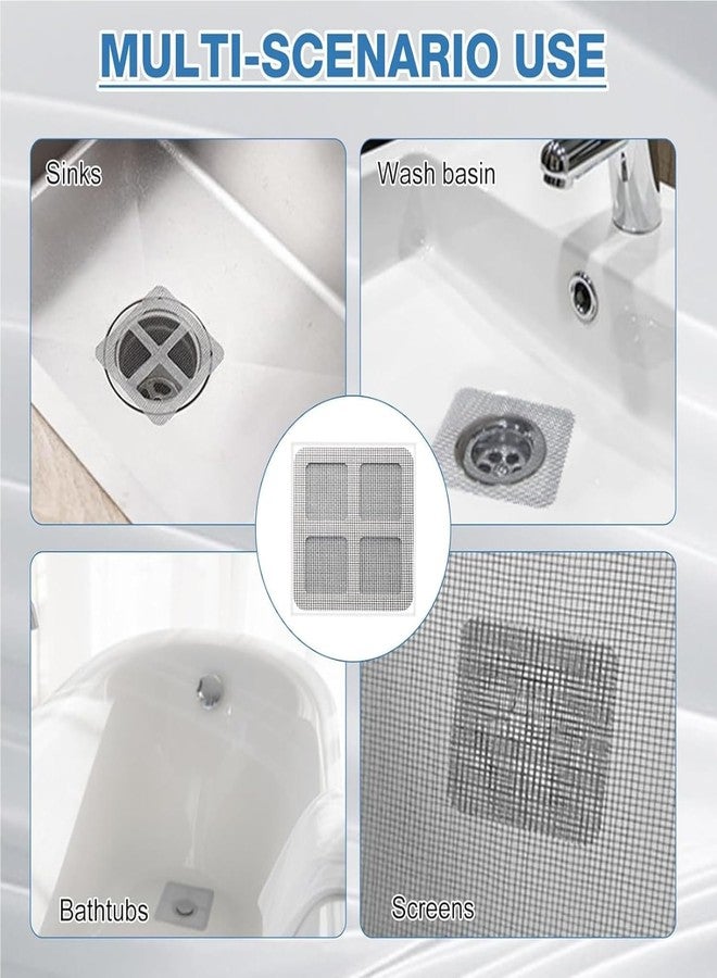PUTHAK Floor Drain Sticker,Bathroom Hair Filter,Hair Blocking net,Toilet Sewer Filtration,Kitchen Anti Clogging,Disposable Filter Screen (Pack of 20 Pieces) - Image 3