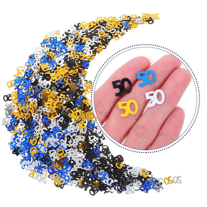 Gold Metallic Table Confetti 200pcs for Birthday Anniversary Party Decorations - Image 4