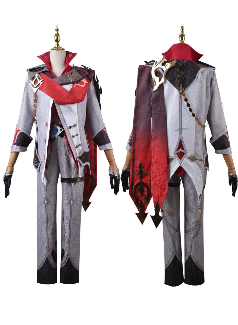 Genshin Impact Tartaglia Cosplay Costume, Game Anime Characters Dress Full Set Halloween Costume for Men - Image 2