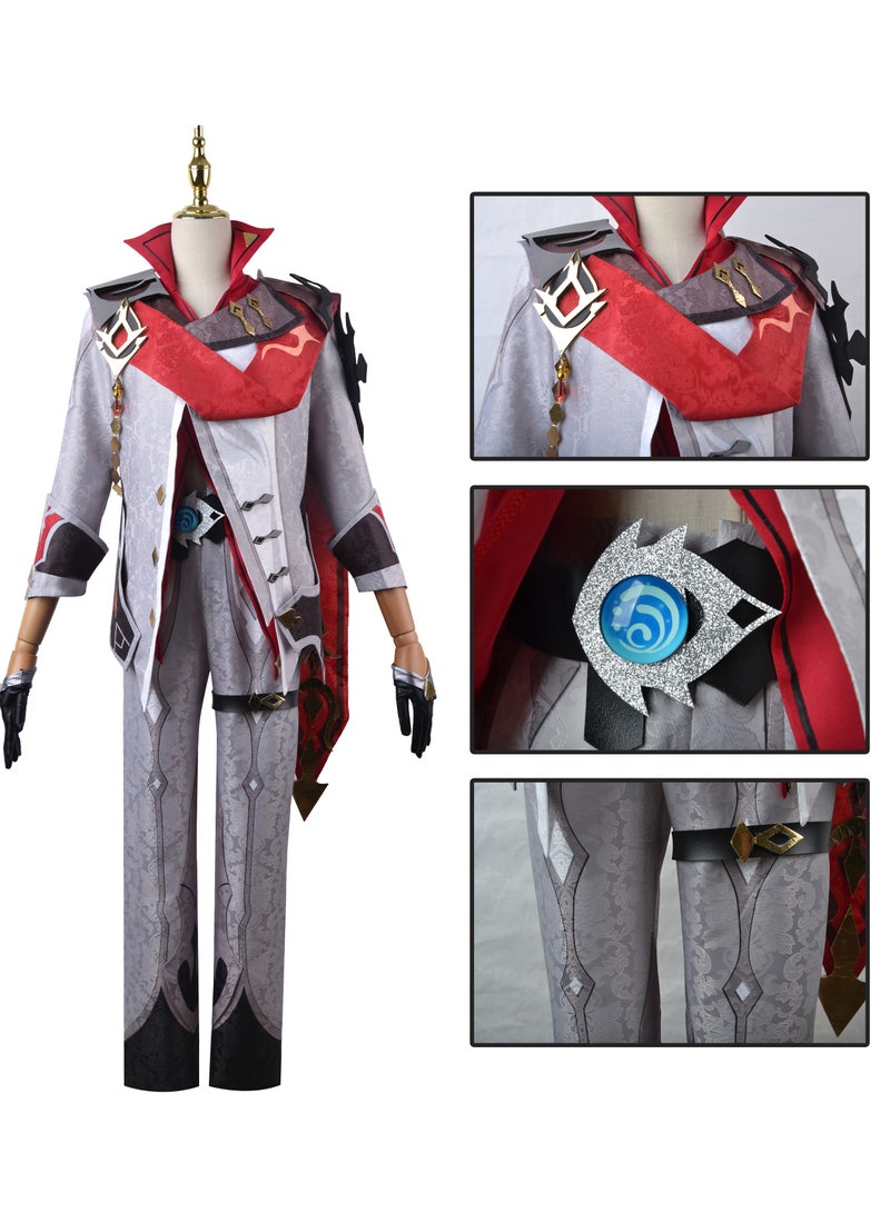 Genshin Impact Tartaglia Cosplay Costume, Game Anime Characters Dress Full Set Halloween Costume for Men - Image 3
