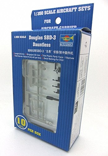 Trumpeter مجموعة طائرات ترامبتر 1/350 SBD3 داونتلس لسفينة يو إس إس هورنت (10-صندوق) - Image 1