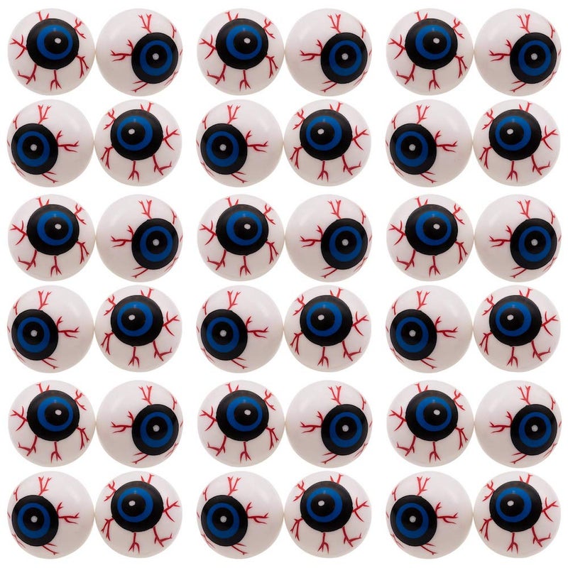 Partay Shenanigans Halloween Eyeballs 50 Pack Bag of 2 Plastic Eyeballs for Halloween Party Favor Trick or Treat Props and Decoration - Image 2