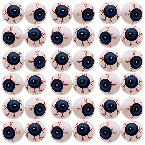 Partay Shenanigans Halloween Eyeballs 50 Pack Bag of 2 Plastic Eyeballs for Halloween Party Favor Trick or Treat Props and Decoration - Image 1