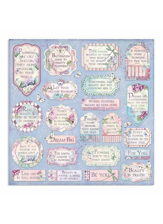 STAMPERIA - Intl Kft (3Pl) Paper Pad 12X12 10Pk Hortensia 10 Designs/1 Each - Image 1