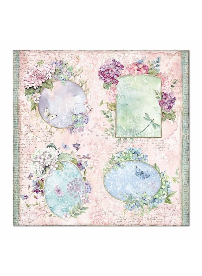 STAMPERIA - Intl Kft (3Pl) Paper Pad 12X12 10Pk Hortensia 10 Designs/1 Each - Image 1