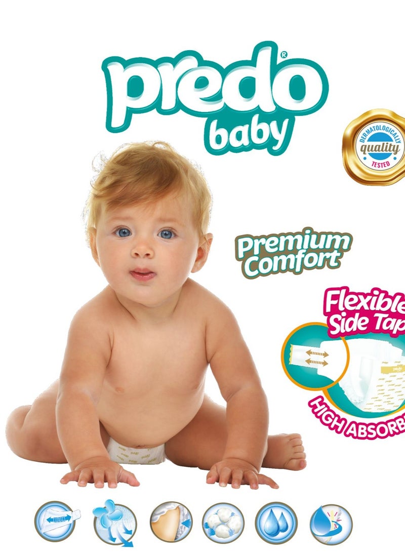 PREDO BABY Predo Baby Diaper, Premium Comfort ,New Born Size-1 (2-5 Kg), 54 count  - Image 2