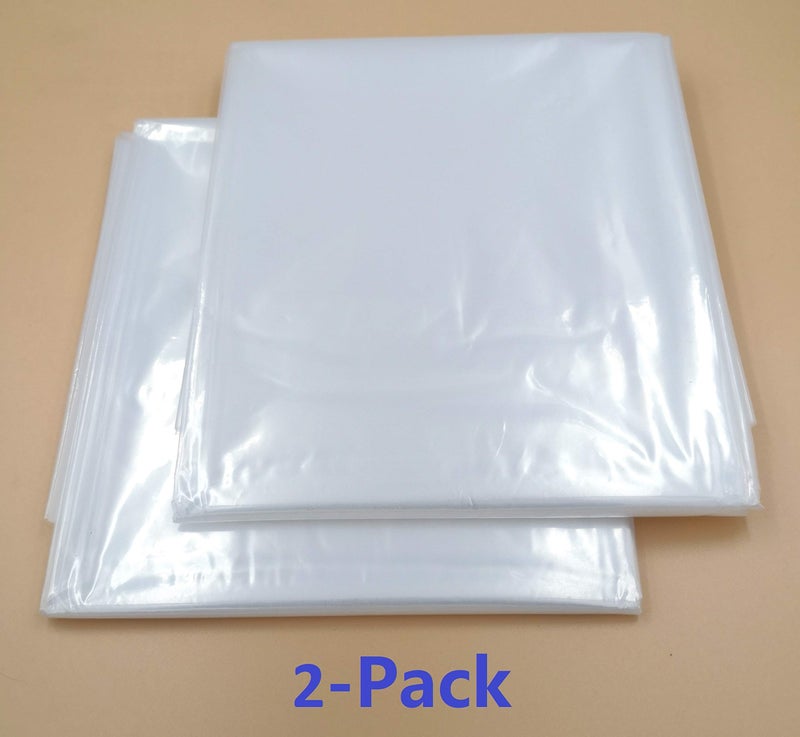 ComfortHome Mattress Bag for Moving and Storage, Twin and Full Size, 2 Pack Clear - Image 3
