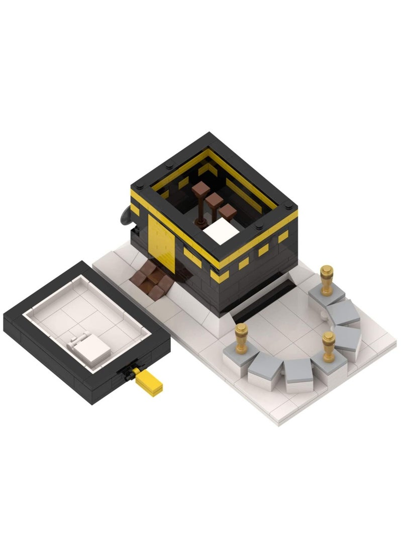 هلالفل مجموعة مكعبات بناء الكعبة الإسلامية، 325 قطعة | دليل تركيب من 64 خطوة | لعبة تعليمية لتنمية مهارات الأطفال في مرحلة ما قبل المدرسة | متاهة تعليمية ثقافية متينة وممتعة - Image 3