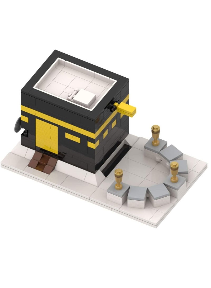 هلالفل مجموعة مكعبات بناء الكعبة الإسلامية، 325 قطعة | دليل تركيب من 64 خطوة | لعبة تعليمية لتنمية مهارات الأطفال في مرحلة ما قبل المدرسة | متاهة تعليمية ثقافية متينة وممتعة - Image 2