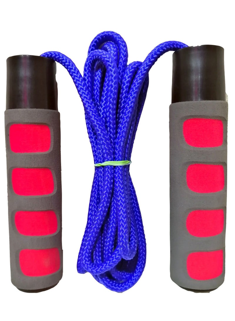 Generic Adjustable Jump Rope with Bearing Foam Handles Gray & Assorted Rope  - Image 1