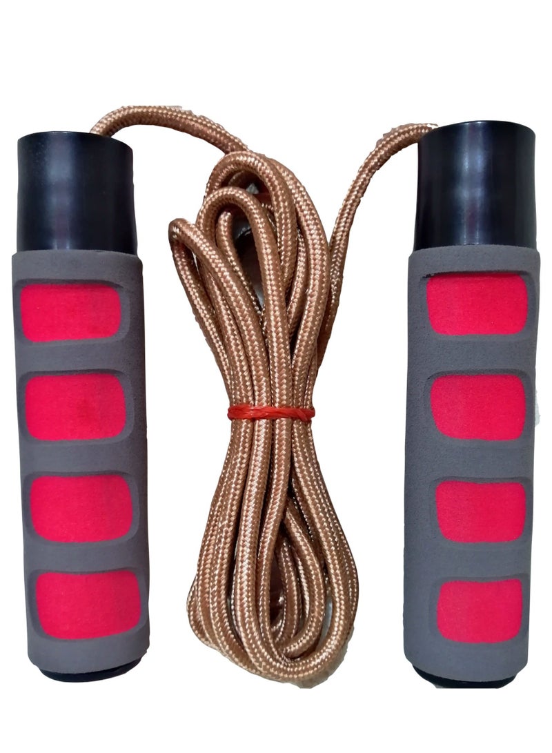 Generic Adjustable Jump Rope with Bearing Foam Handles Gray & Assorted Rope  - Image 5