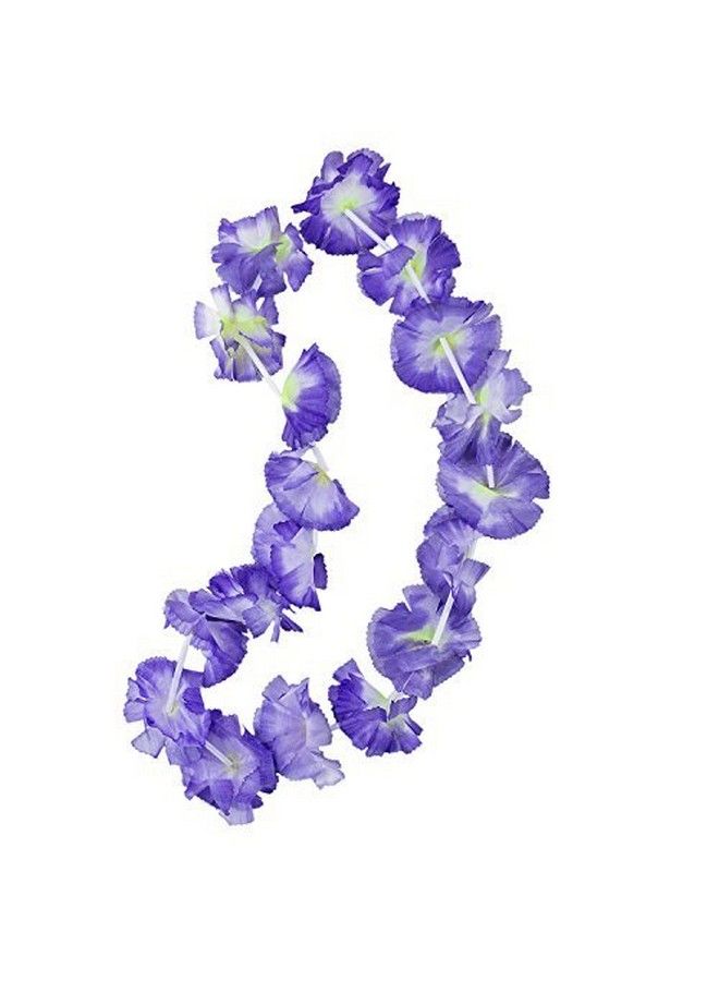 Super Z Outlet Giant Hawaiian Ruffled Simulated Colorful Luau Silk Flower Leis Jumbo Necklaces For Tropical Island Beach Theme Party Event Birthday Supplies Costume (12 Pack) - Image 4