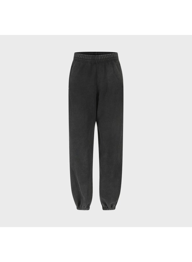 Zara men's Distressed Cotton Fleece-lined Warm Casual Versatile Cuffed Pants - Image 2