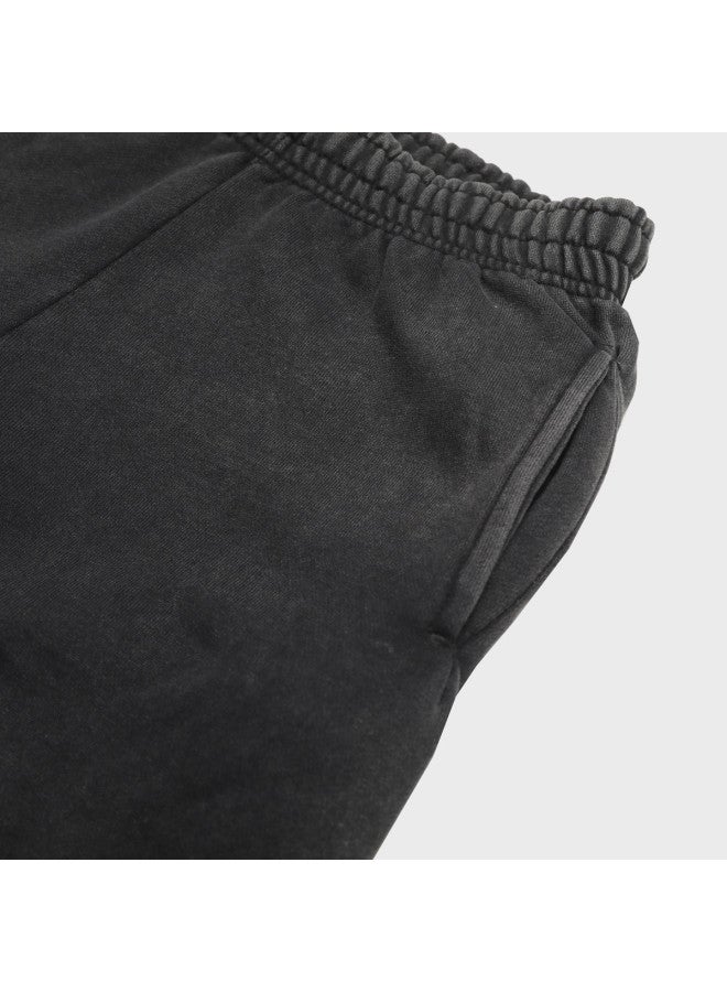 Zara men's Distressed Cotton Fleece-lined Warm Casual Versatile Cuffed Pants - Image 5