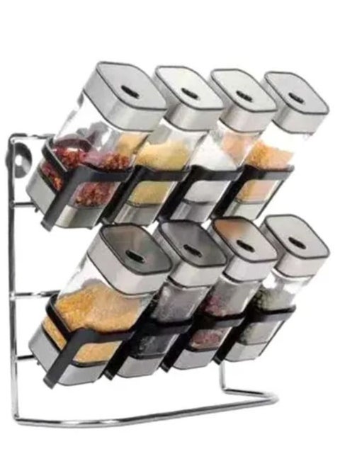 8-Piece Spice Bottle Jar Set