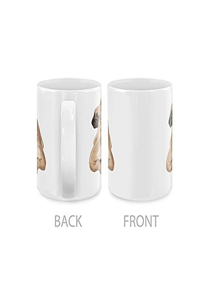 MUGBREW French Bulldog Butt Looking Back Ceramic Coffee Mug Tea Cup, 11 OZ - Image 3