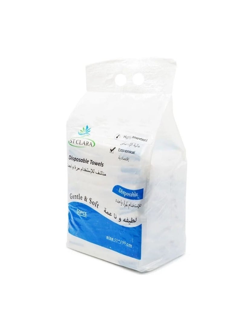 ST CLARA Disposable Towels  Size 100*50 50Pieces