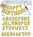 Awfrky 76pcs Happy Birthday Balloon Banner Gold Balloons Letters Personalized 16 Mylar Foil Birthday Decorations includes 2 Sets A Z 1 set Number 09 and HAPPY BIRTHDAY letters with Balloon Pump - Image 4