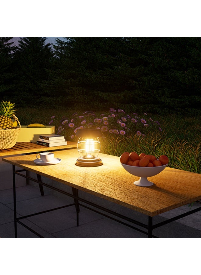 مصباح خيم للمخيم يعمل بالطاقة الشمسية مع مستشعر حركة، إضاءة خارجية، عمر بطارية طويل، إضاءة محمولة للأجواء، قابل لإعادة الشحن عبر Type-C - Image 2