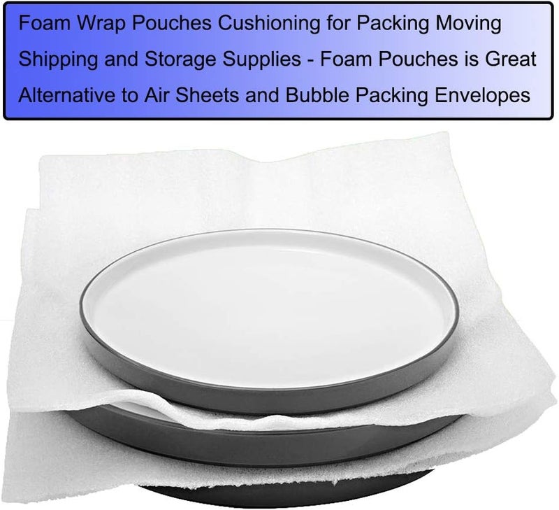 Lainrrew 60 Pack Foam Pouches, 3 Sizes Thick Cushion Wrap Pouches Foam Wrap Sheets Packing Pouches Against Chipping & Breakage for Packing, Moving, Shipping, Packaging - Image 5