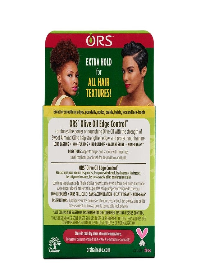 ORS Black Olive Oil ORS Olive Oil Style & Sculpt Edge Control Hair Gel, Strengthens Edges and Protects Hairline, Extra Hold (2.2 oz). - Image 5