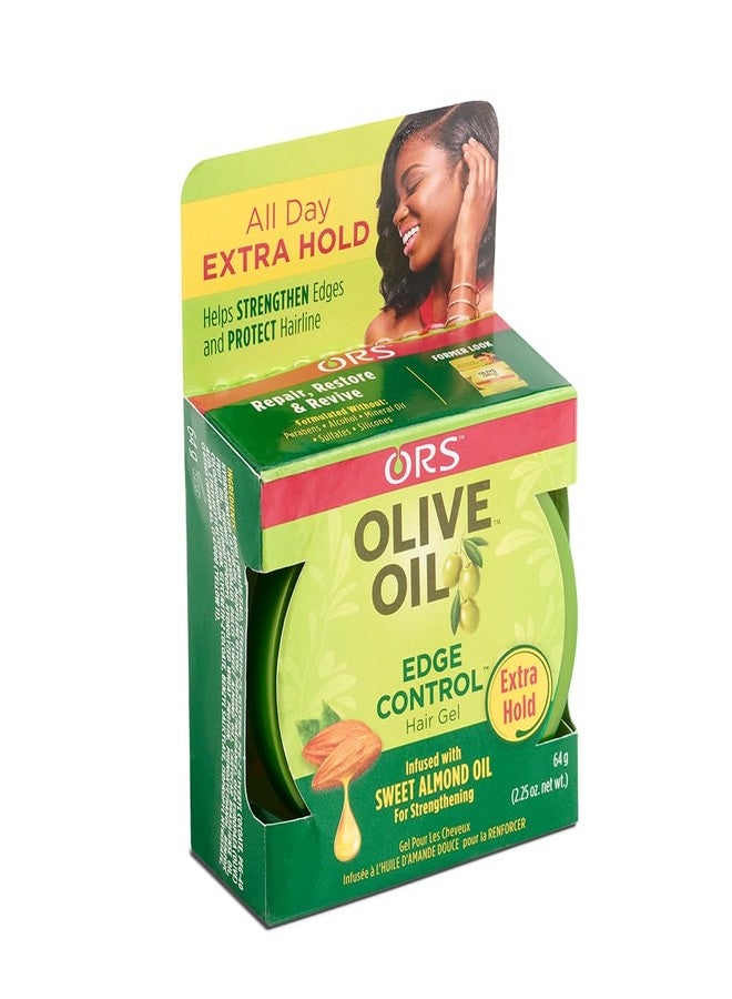 ORS Black Olive Oil ORS Olive Oil Style & Sculpt Edge Control Hair Gel, Strengthens Edges and Protects Hairline, Extra Hold (2.2 oz). - Image 3