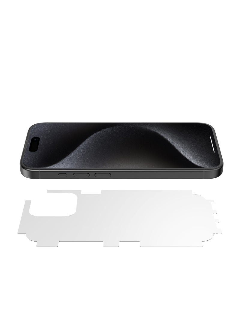 بيوينتي بكج حماية ايفون 16 برو ماكس  6 في 1 . شاشة حماية نانو ضد الكسر  والخدوش . جراب شفاف . حماية عدسة الكاميرا - Image 3