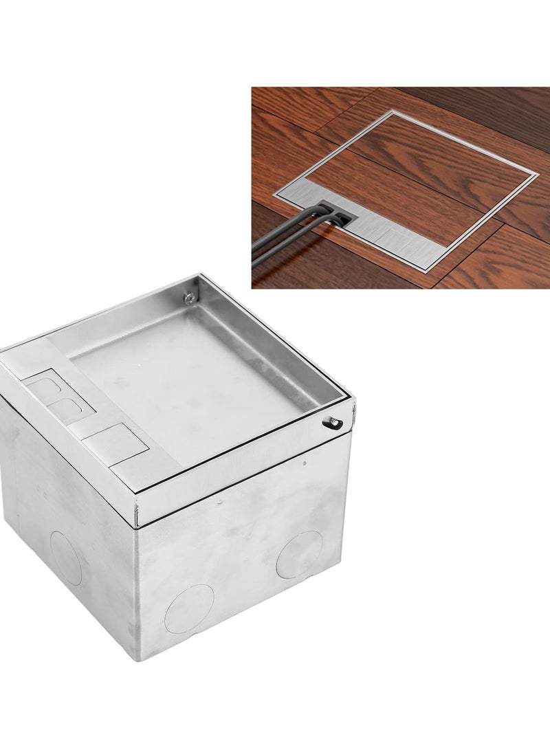 جي جوت طقم صندوق أرضي منبثق، غطاء مخرج أرضي غائر بثلاث فتحات، صندوق مخرج أرضي بقوة 4000 واط، مقاوم للماء، تصميم مخفي، مع صندوق توصيل المقبس ومسامير، لطاولة الأرضيات - Image 5