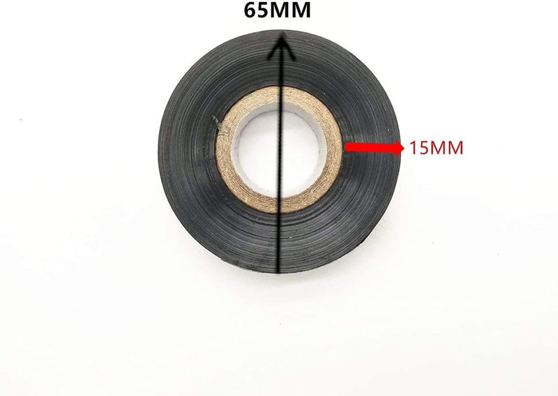 True-Ally 25 لفة شريط الطباعة الساخنة نقل حراري 30 مم × 100 م لآلة ترميز التاريخ الطابعة الساخنة 241 241B 241S TJ-08 DY-8 DY-6 (أسود) - Image 3