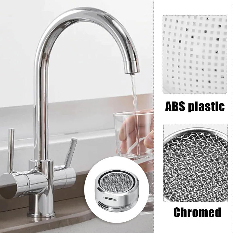 Litoexpe 15/16 Inch Faucet Aerator 4 PCS, Kitchen Sink Aerator Replacement Parts, Sink Faucet Male Thread Faucet Filter with Brass Shell and Gasket for Bathroom - Image 4