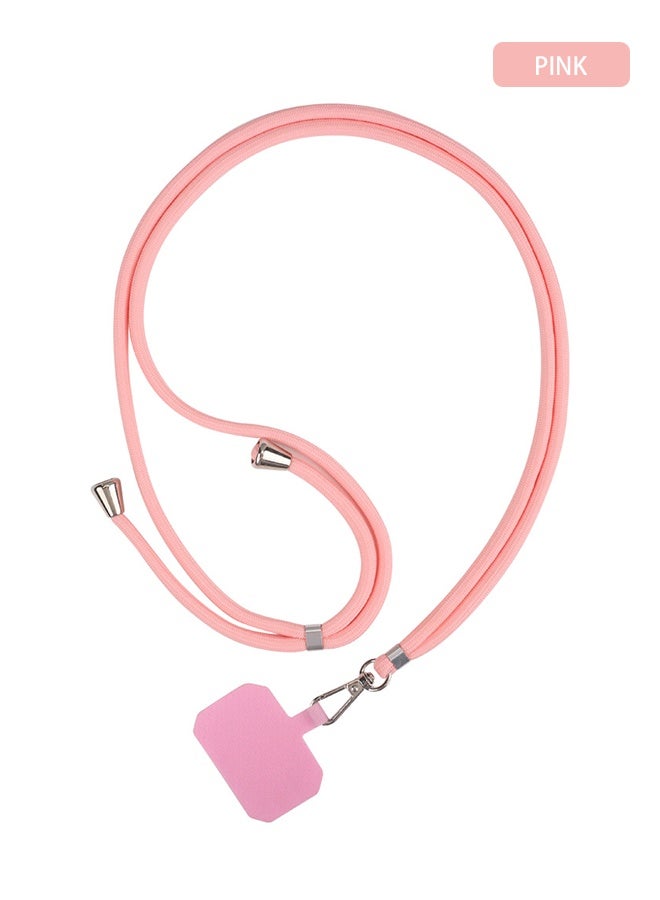 Universal phone lanyard, messenger-style phone lanyard, multi-functional nylon patch adjustable shoulder strap, compatible with most smartphones - Image 1