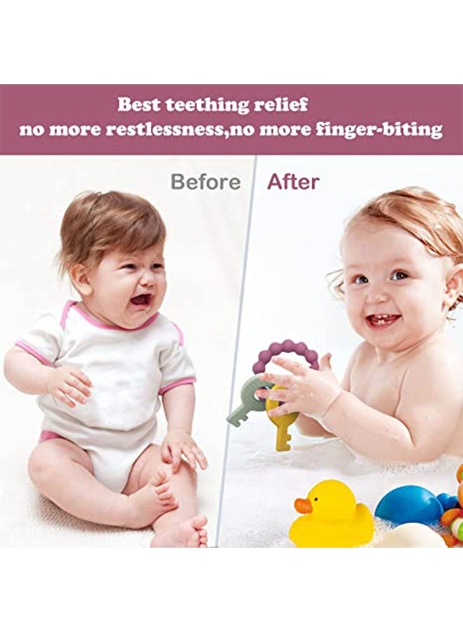 Silicone Teether Bracelet Unisex Babies Teething Toy for Baby Chew Bracelet - Image 3